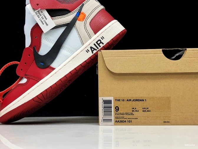 Cheap TBK Off-White 1 AA3834-101 Chicago Air Ten Jordan Retro The 0817